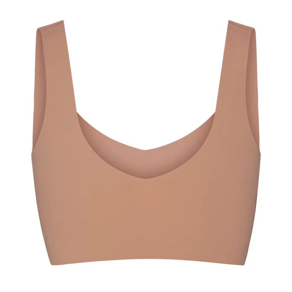 Skims naked  PLUNGE LONGLINE BRALETTE large fits 38D oxide color